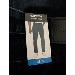Express Men's Slim Fit Denim Jeans Dark Wash Size 38x32